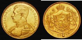 Belgium 20 Francs Gold 1914 French Legend, position A, KM#78UNC

 Estimate: GBP 300 - 350