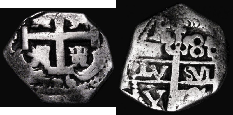 Bolivia 8 Reales 'Cob' 1726, 15.94 grammes About Fine on an irregularly shaped f...