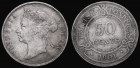 British Honduras 50 Cents 1901 KM#10 Fine, scarce with a mintage of just 10,000 pieces

 Estimate: GBP 60 - 70