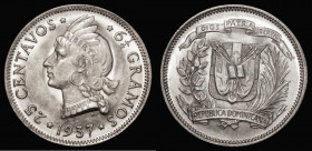 Dominican Republic 25 Centavos 1937 KM#20 UNC and lustrous

 Estimate: GBP 20 - 30