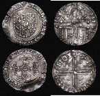 European Medieval in silver (2) France - Burgundy Double Patard Charles the Bold (1467-1477) 2.78 grammes, Fine or better with an edge crack, along wi...