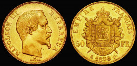 France 50 Francs Gold 1858A KM#785.1 NEF and lustrous, part of a small group of French 19th Century gold issues offered in this sale

 Estimate: GBP...