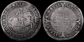 Crown Edward VI 1551 S.2478 mintmark y, 30.16 grammes, legends Fine and bold, the King on horseback and shield Near Fine with some weakness of strike,...