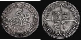 Crown Edward VI 1551 S.2478 mintmark y, 30.19 grammes, Good Fine and bold, evenly struck, a very pleasing example with much eye appeal 

 Estimate: ...