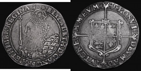 Crown Elizabeth I Seventh issue mintmark 1 (1601) S.2582, 29.40 grammes, weakly struck in the centre on either side otherwise Fine, the reverse slight...