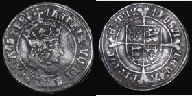 Groat Henry VII profile issue, Regular issue, S.2258 mintmark Cross Crosslet, 3.00 grammes Good Fine with grey tone, on a wavy flan, the obverse with ...