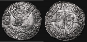 Groat Henry VII Profile issue - Tentative issue, Double band to crown, variety with V.i.i. in obverse legend , saltire stops on reverse, S.2254, North...