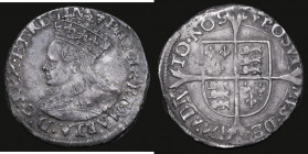 Groat Philip and Mary (1554-1558) S.2508 mintmark Lis, 1.94 grammes, Good Fine, the obverse with some scattered surface marks, with pleasing old grey ...