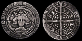 Halfgroat Edward III Calais Mint, Annulet on breast S.1623, North 1263, 2.00 grammes, Fine with some weakness to the obverse legend, Rare, comes with ...