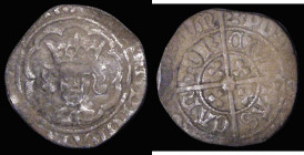 Halfgroat Edward IV Canterbury Mint, Archbishop Bourchier, C on Breast, S.2107/8 central character on the reverse is unclear (C or Rose) 1.14 grammes,...