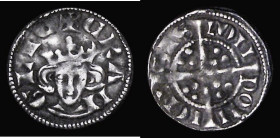 Halfpenny Edward IV Second Reign, Durham Mint, Bishop Booth, B to left of crown and crosses by neck, Reverse with D in centre S.2142B, North 1659, 0.5...