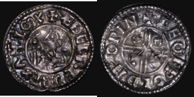 Penny Aethelred II Crux type, S.1148, North 770, Winchester Mint, moneyer Leofwold, 1.61 grammes, some flan stress and a small crack in one place wher...