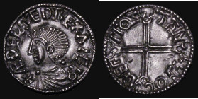 Penny Aethelred II Long Cross type S.1151, North 774, Stamford Mint, moneyer Godaeg, 1.55 grammes, EF and attractively toned, rarely seen in this high...