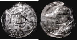 Penny Burgred, King of Mercia (852-874) North 423 the coin in three pieces and taped together, so obverse bust type uncertain, Reverse: unbroken lunet...