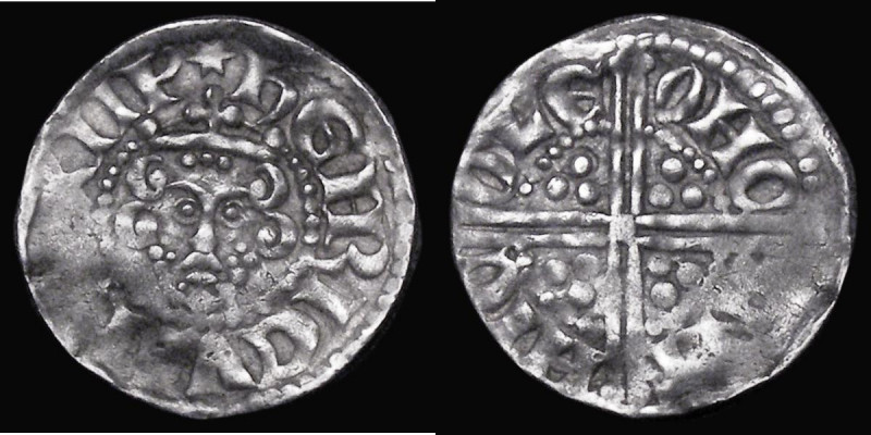 Penny Henry III Long Cross, Class 4a S.1365 Canterbury Mint, moneyer Nicole VF w...