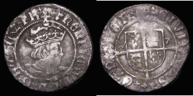 Penny Henry VIII Second Coinage, Canterbury Mint, Archbishop Warham, with WA either side of the shield, S.2343, mintmark Cross Patonce both sides, 1.2...