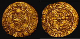 Quarter Noble Edward III, Fourth Coinage, Treaty Period, Reverse with Lis in centre, S.1510 mintmark Cross Potent, 1.91 grammes, NVF with a tiny hole ...