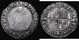 Shilling Elizabeth I Seventh Issue (1602) Bust 6B, S.2584, mintmark 2, 6.06 grammes, Fine/Good Fine, the obverse with a scratch, the reverse with some...