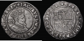 Shilling James I Second Coinage, Fourth Bust S.2655 mintmark Escallop, 5.89 grammes VF with some scratches in the obverse field

 Estimate: GBP 45 -...
