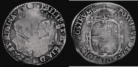 Shilling Philip and Mary 1555 English titles only, with mark of value, S.2501, 5.71 grammes, VG/approaching Fine, the obverse with a series of fine sc...