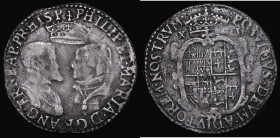 Shilling Philip and Mary undated, with full titles and mark of value S.2498 Fine/Good Fine with some scratches, the portraits with full profiles

 E...