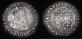 Sixpence James I 1623 Third Coinage, Sixth Bust S.2670 mintmark Lis, 2.70 grammes, Fine

 Estimate: GBP 160 - 200