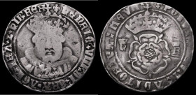 Testoon Henry VIII Third Coinage, Tower Mint, HENRIC VIII legend (1544-1547) S.2364, North 1841, mintmark Lis, Obverse with Lombardic Lettering, the r...