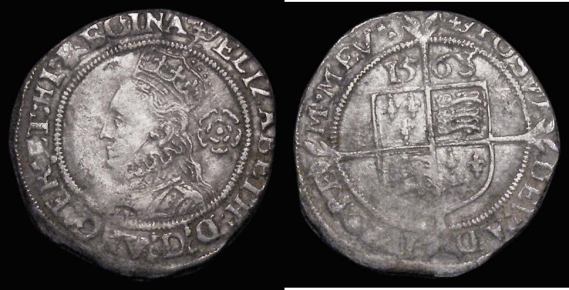 Threepence Elizabeth I 1568 Third Issue, smaller flan with 14mm inner circle, 1....