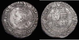 Threepence Elizabeth I 1568 Third Issue, smaller flan with 14mm inner circle, 1.63 grammes, S.2565 mintmark Coronet, Good Fine, the obverse with some ...