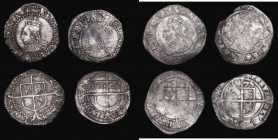 Threepences to Pennies (4) Elizabeth I issues comprising Threepences (2) 1575 Third issue, smaller flan with 14mm inner circle, 1.04 grammes, S.2565 m...