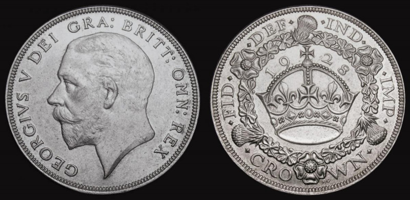Crown 1928 Davies 1631 Proof or Prooflike and described as Proof by CGS and grad...