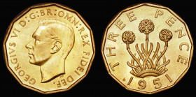 Brass Threepence 1951 Proof Peck 2397 nFDC with practically full lustre

 Estimate: GBP 40 - 60