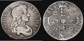 Crown 1680 TRICESIMO SECVNDO Third Bust, unaltered date, ESC 58 , Bull 408 VG or slightly better with toning, very rare and rated R2 by Bull

 Estim...