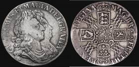 Crown 1692 ESC 83, Bull 822 Fine with some very thin scratches on the King's hair

 Estimate: GBP 550 - 650