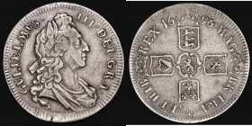 Crown 1696 OCTAVO, First Bust ESC 89, Bull 995, struck on a large slightly oval flan 41.5-42mm diameter Fine/Good Fine with some old scratches in the ...