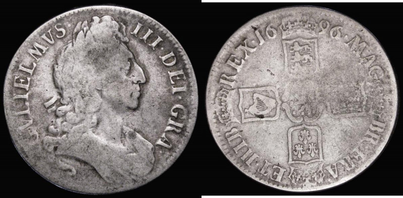 Crown 1696 Third Bust OCTAVO ESC 94, Bull 1004, VG

 Estimate: GBP 100 - 150