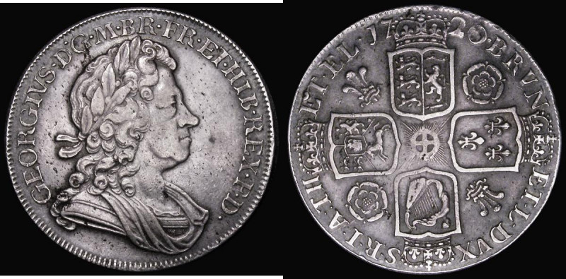 Crown 1720 20 over 18, Large Roses and Plumes ESC 113, Bull 1543 VF with some li...