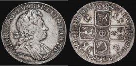 Crown 1723 SSC, DECIMO edge, ESC 114, Bull 1545 Fine or better, NVF with some colourful toning in the legends

 Estimate: GBP 1000 - 1200