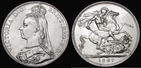 Crown 1887 ESC 296, Bull 2585 AU/GEF and lustrous

 Estimate: GBP 130 - 160