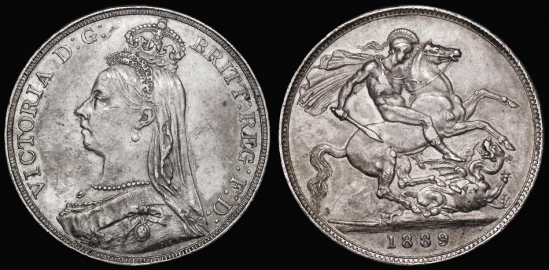 Crown 1889 ESC 299, Bull 2589, Davies 484 dies 1C GVF/NEF with a slightly uneven...
