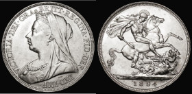 Crown 1894 LVII ESC 306, Bull 2596, Davies 509 dies 2C Lustrous UNC with some contact marks, the reverse with minor cabinet friction, an attractive an...