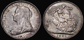 Crown 1895 LVIII ESC 308, Bull 2598, Davies 513 dies 2A, Good Fine with colourful toning

 Estimate: GBP 50 - 75