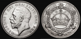 Crown 1933 ESC 373, Bull 3644 GEF and lustrous with some contact marks and a small scratch in the obverse field

 Estimate: GBP 100 - 200