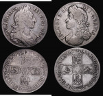 Crowns (2) 1687 ESC 78, Bull 743 About Fine, 1696 OCTAVO First Bust ESC 89, Bull 995 VG/NVG

 Estimate: GBP 150 - 300