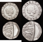 Decimal Twenty Pence undated (2008) mule S.G4a (2) the first UNC and lustrous, the second A/UNC

 Estimate: GBP 100 - 150