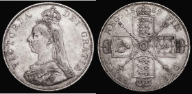 Double Florin 1889 ESC 398, Bull 2701 VF/GVF toned with a small metal flaw by the C of VICTORIA

 Estimate: GBP 70 - 90