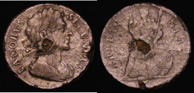 Farthing 1687 Tin, Type 2 with draped bust, VG or better/NVG, the portrait with all major details clear, edge illegible so exact attribution not possi...