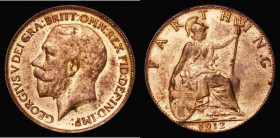 Farthing 1912 Bright Finish not mint darkened Lustrous EF, only the second example we have offered, the previous example was ex-Colin Cooke 24/2/1993 ...