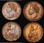 Farthings (2) 1822 Obverse 2 Peck 1411 GEF with a small stain by the date, 1826 Bare Head Peck 1439 EF with traces of lustre and a hint of toning

 ...