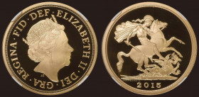 Five Pounds Gold 2015 Jody Clark portrait S.SE13 Gold Proof in an NGC holder and graded PF70 Ultra Cameo

 Estimate: GBP 2500 - 3000